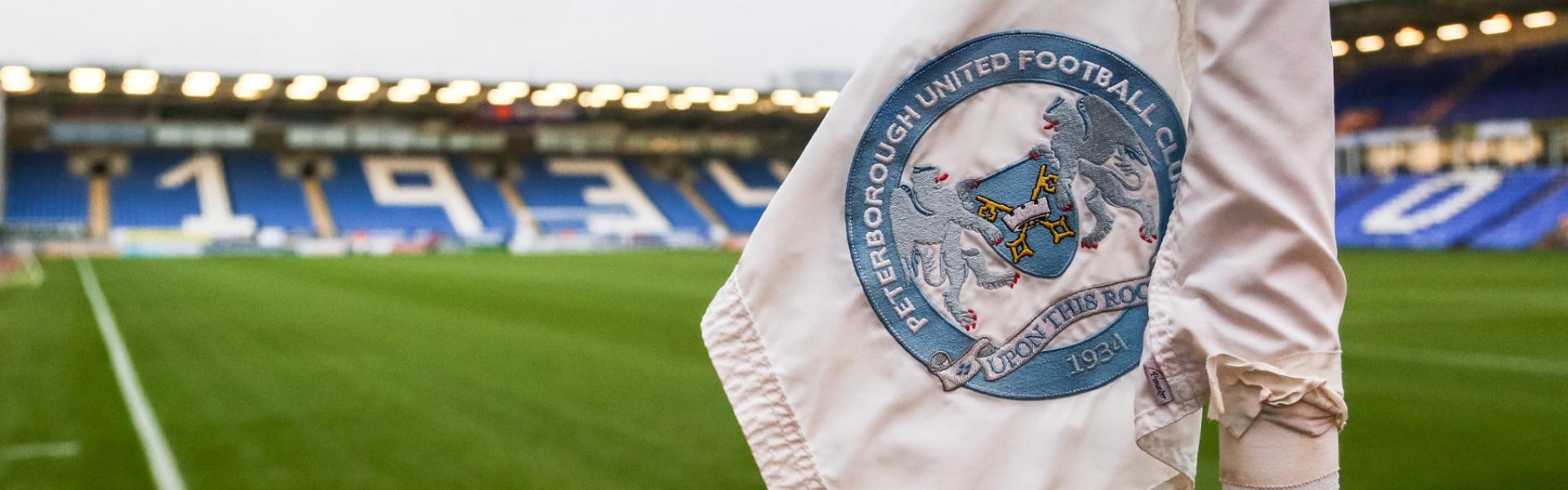 peterborough stadium with flag